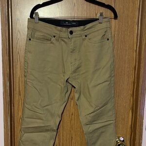 Classic Tan Slim Fit Jeans for Men